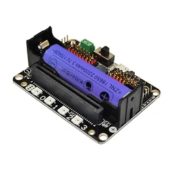 Carte d'extension Micro: bit, prise Compatible avec la programmation Python Scratch Introduction avec batterie au Lithium 18650 