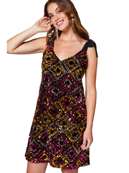 

Vestido escote v delante y redondeado detras mujer - 043089