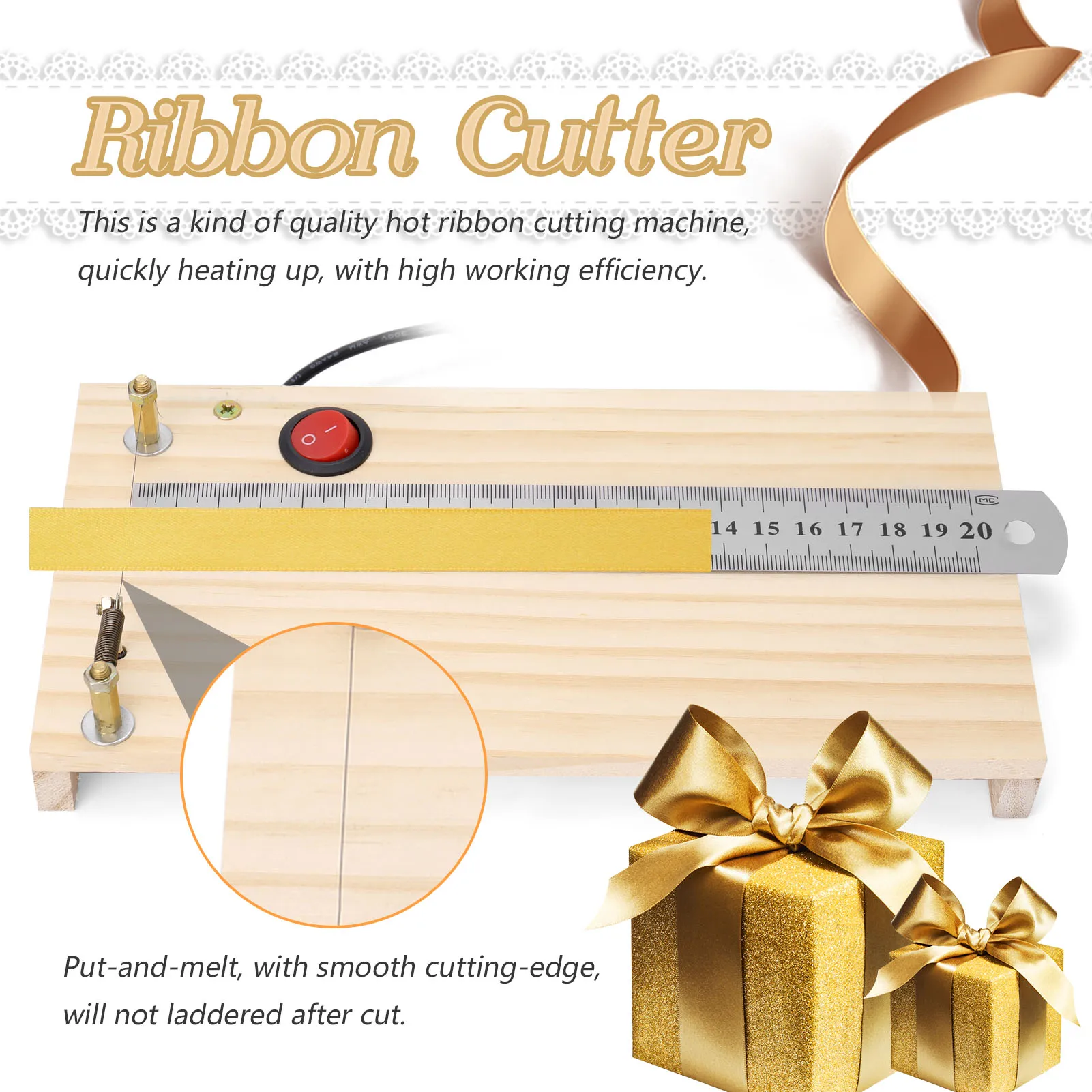 Hot Ribbon Cutter Machine Crafts DIY Thermal Cutter Tool for