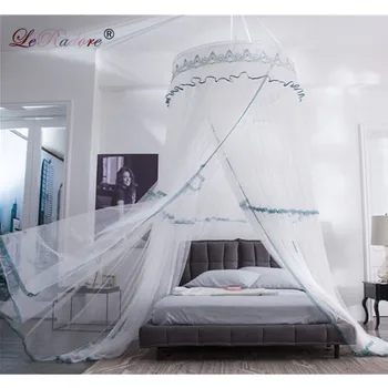 

LeRadore New Fashion Insect Bed Canopy Netting Curtain Luxury Romantic Mosquito Net Single Door Round Dome Mosquito Nets Bedding