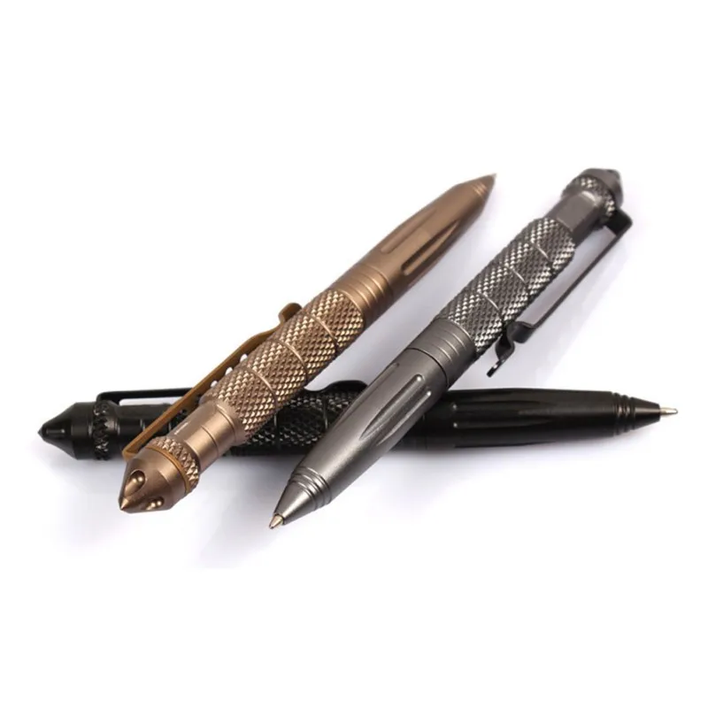 

EDC Outdoor Black Tactical Pen Self Defense Aluminum Emergency Glass Breaker Survival Tool