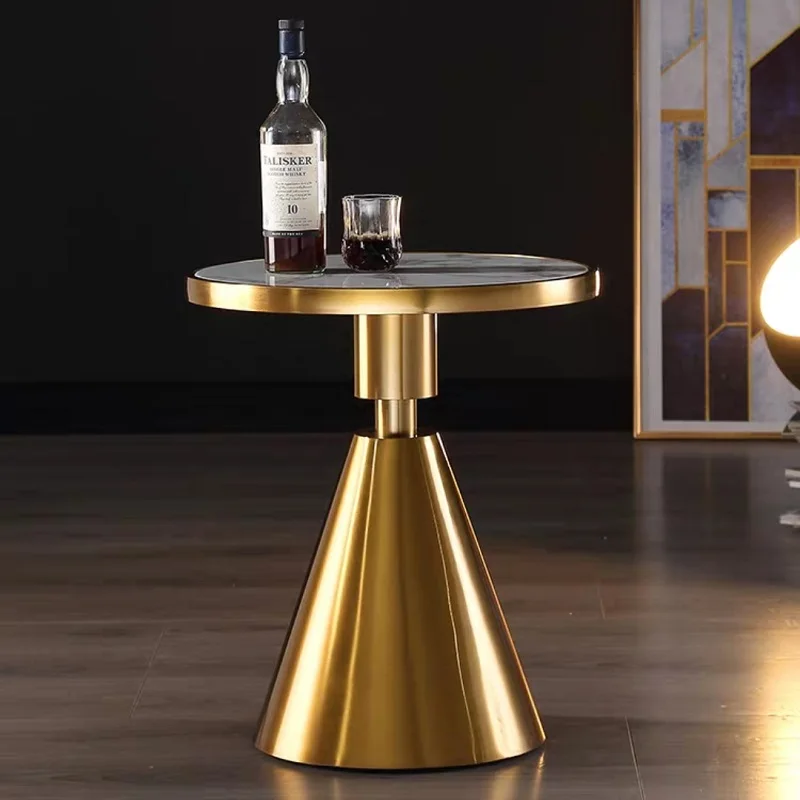 U-BEST Contemporary design Round Gold stainless steel Marble top Bistro table Coffee Pub for hotel Club Cafe | Мебель