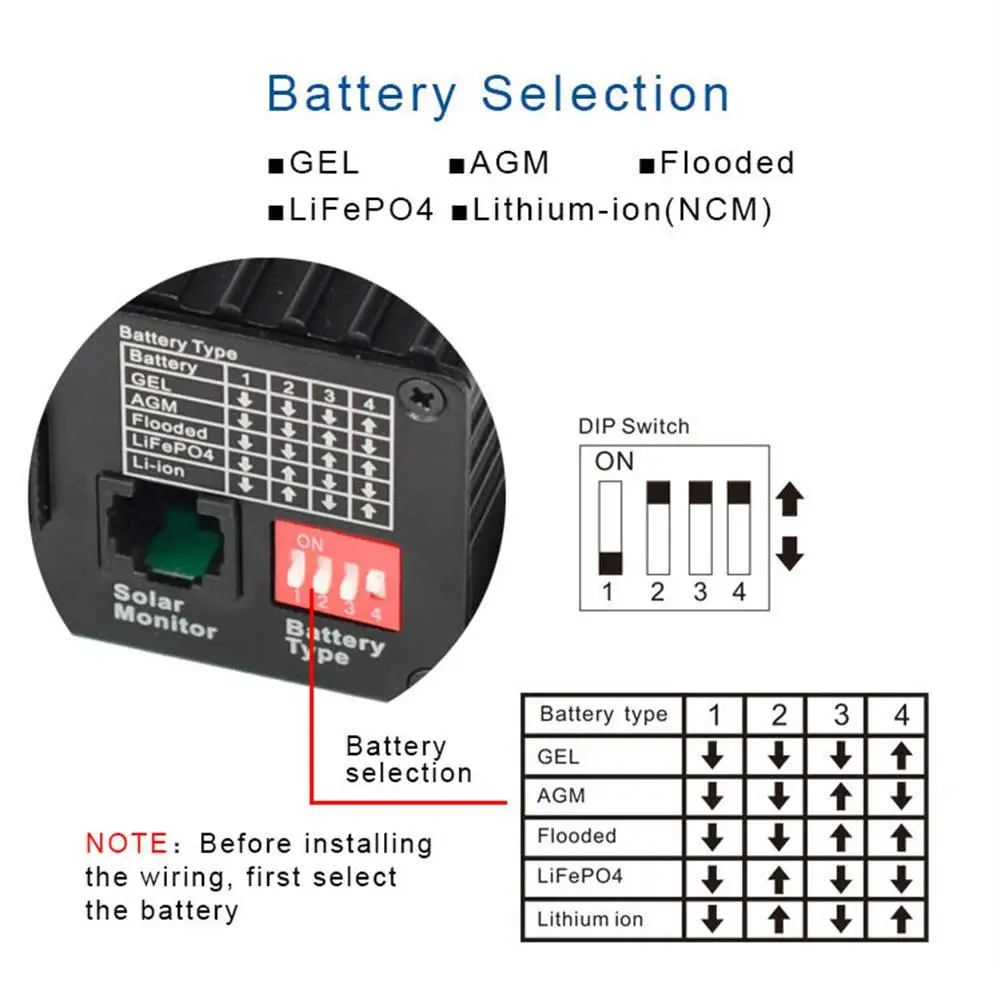 inundado lifepo4 (12.8v) íon de lítio (ncm)
