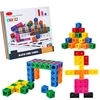 Montessori Math Toys 10 Colors Rainbow Link Cubes Snap Blocks Stacking Game Educational Learning Toys For Children Diy 3D Puzzle 1