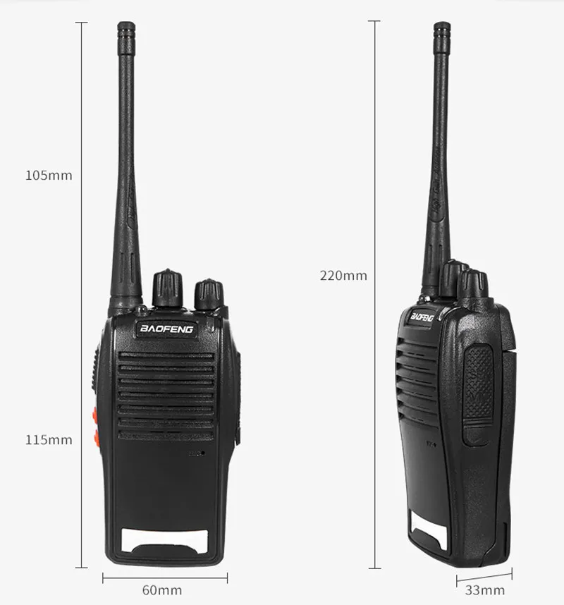 Baofeng BF-777S двухстороннее радио литиевая батарея Civil 5 Вт переговорные 16CH 400-470 МГц рации