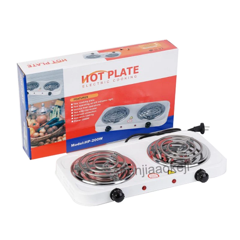 Double Head Non Radiative Electric Furnace Kitchen Hotplates Cooker Heating Stove Iron Burner Coffee Heater 1pc