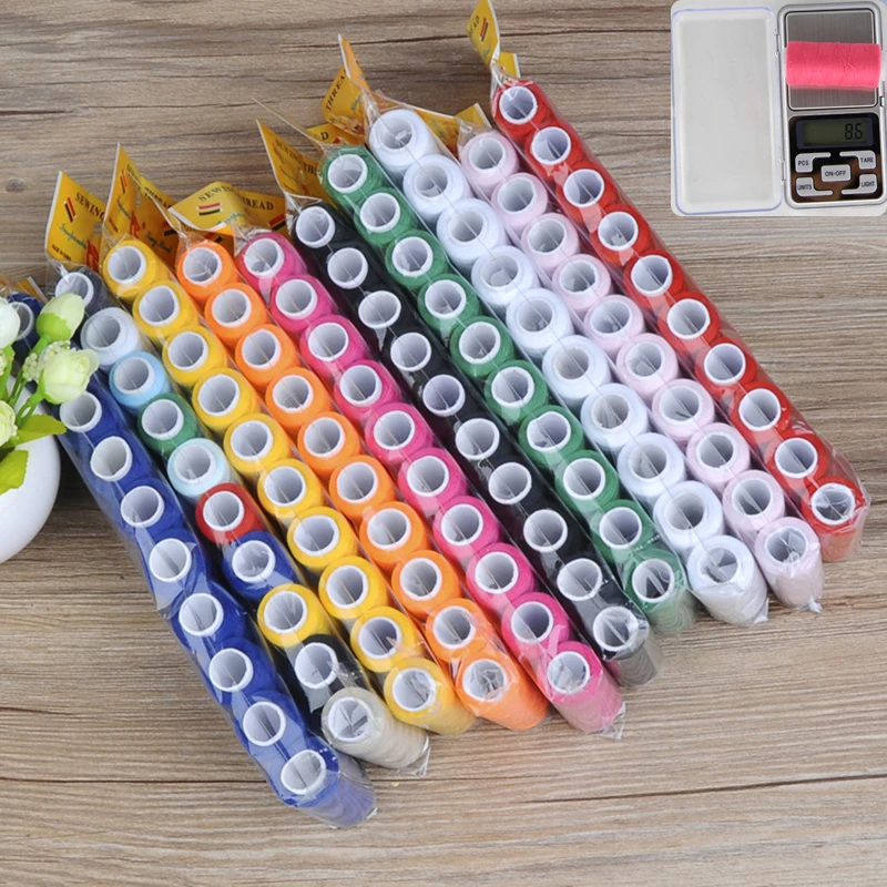 

10pcs Sewing Needle 200 yards Polyester Sewing Machine Thread Multi-Color Embroidery Articles Hand Sewing Tools