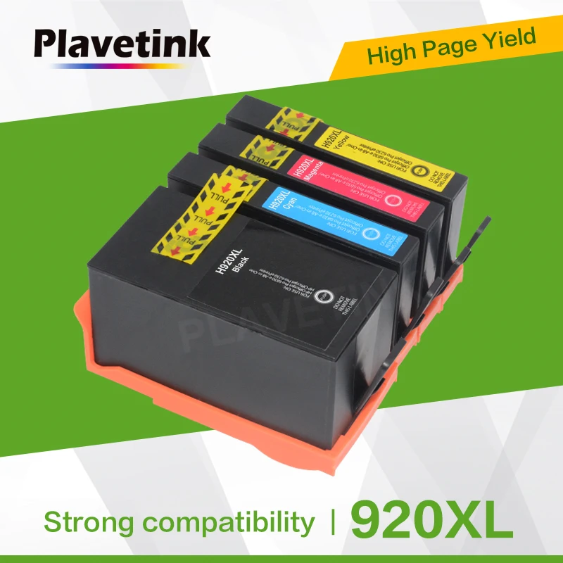 Сменные картриджи Plavetink для HP 920 XL принтера Officejet 6000 6500 6500A 7000 7500 7500A hp920|Чернильные