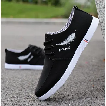 

2020 New Men's Shoes Canvas Shoes Breathable Casual Wild Soft Bottom Shoes linen Shoes Korean Trend Casual Shoes Walking Shoes