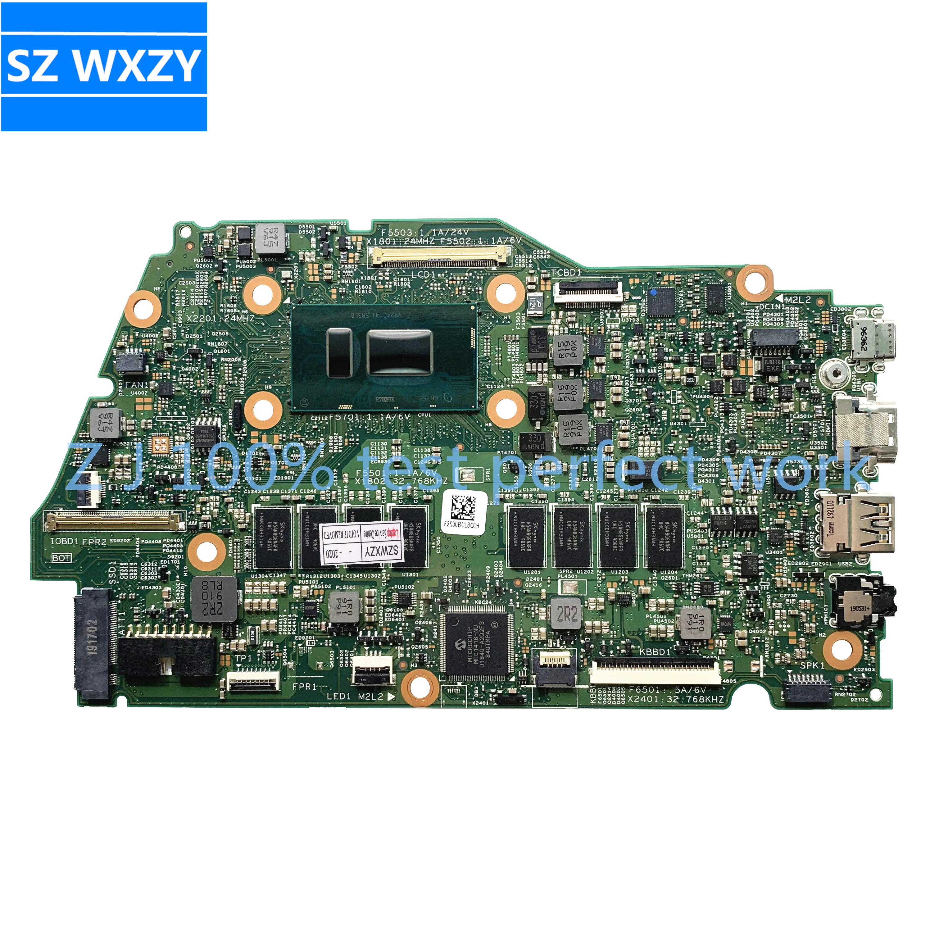 Для DELL Inspiron 13 7373 7370 Материнская плата ноутбука i7-8550U Процессор 8 Гб Оперативная
