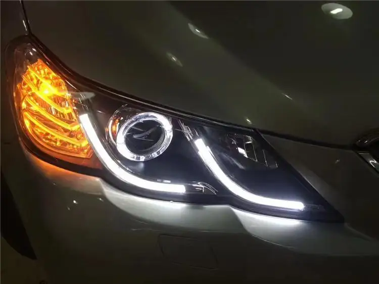 Дневные ходовые автозапчасти Drl Luces Led Para Авто Cob фары Задние Автомобильные фары в сборе 10 11 12 13 для Toyota MARK X