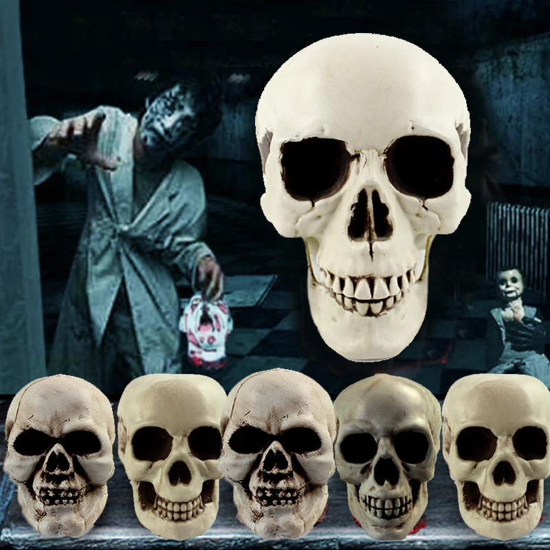 Искусственный пластиковый череп сделай сам декор для Хэллоуина подвесные
