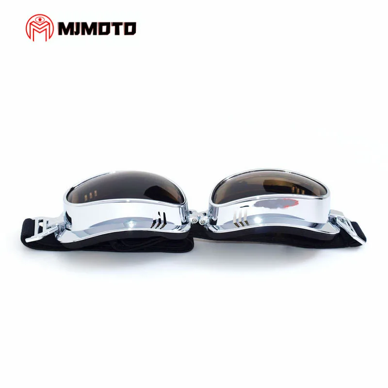 MJMOTO винтажные мотоциклетные шлем очки скутер Очки для мотокросса Ретро пилот круизер стимпанк очки ATV лыжные велосипедные очки