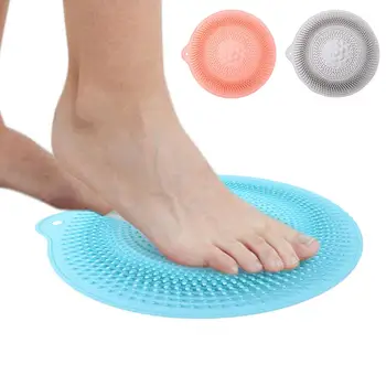 

Shower Foot Scrubber Non Slip Massager Silicone Mat for Cleaning Feet