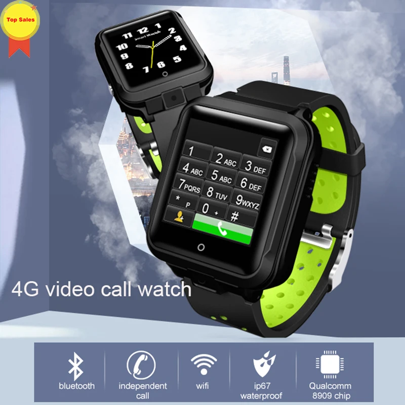 US $146.69 High Quality 4G Smart Watch Android GPS Bluetooth Wifi Camera 1GB 8GB 750Mah Big Battery Sport Smartwatch Men Replaceable Strap