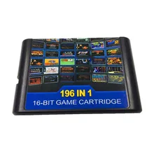 196 in 1 for 16 bit Sega Mega Drive Multi Game Cartridge with Golden Axe Fatal
