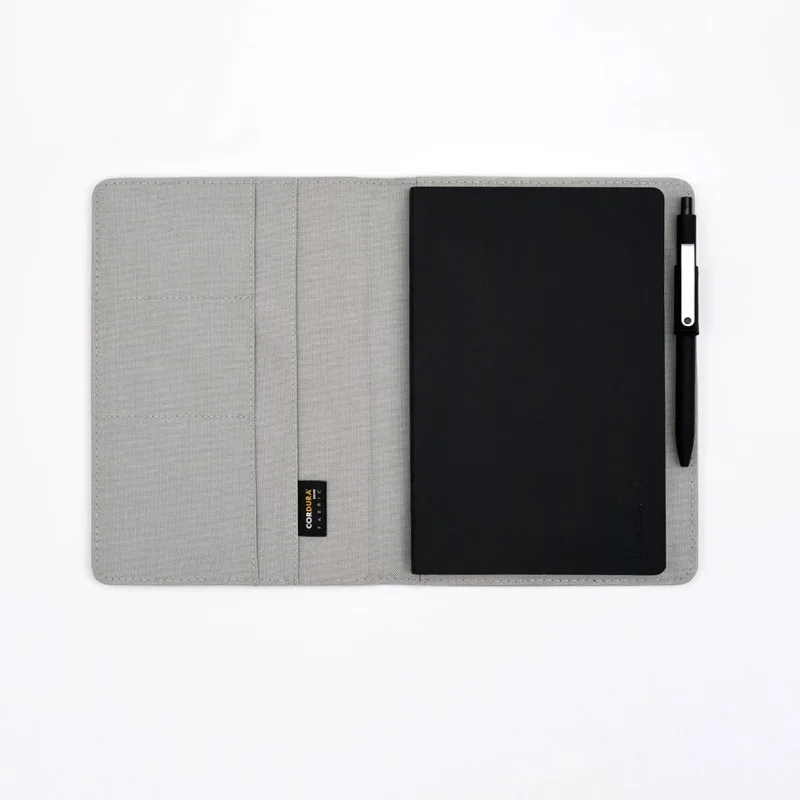 Xiaomi Mijia Kaco Noble paper NoteBook из искусственной кожи слот для карт кошелек книга с вывеской ручка подарок для офиса путешествия встречи ребенка - Цвет: Grey
