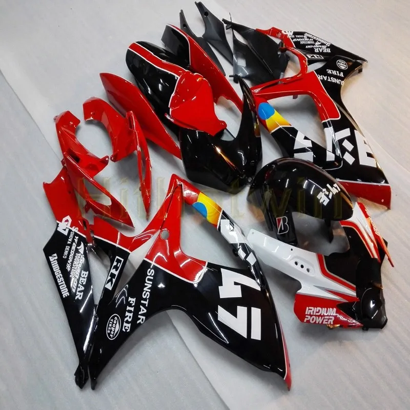 Пользовательские Обтекатели мотоцикла для SUZUKI GSXR600 R750 2006 2007 GSXR600 750 K6 Комплект кузова+ винты+ красный черный M2