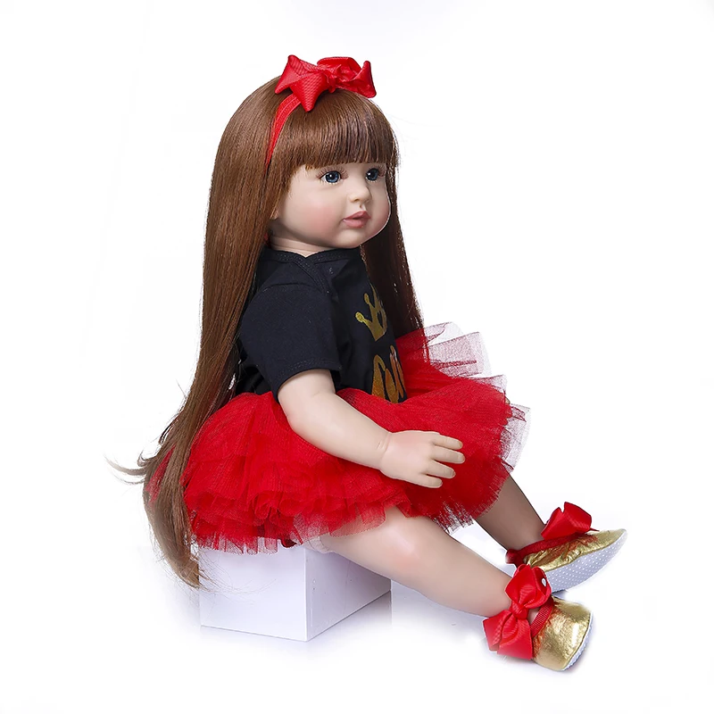 NPK 60 см кукла Bebe Reborn Boneca baby doll Мягкая силиконовая тканевая Реалистичная Reborn|Куклы|