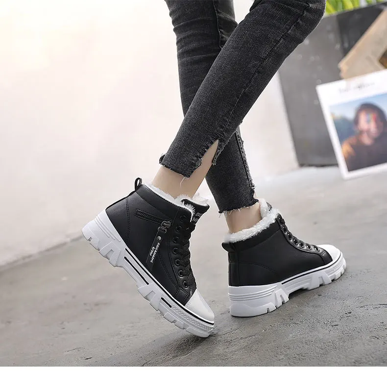 Very Good Quality Outdoor Winter Plush Casual Shoes wear Female Snow Boots Footwear zapotos mujer Warm sneakers