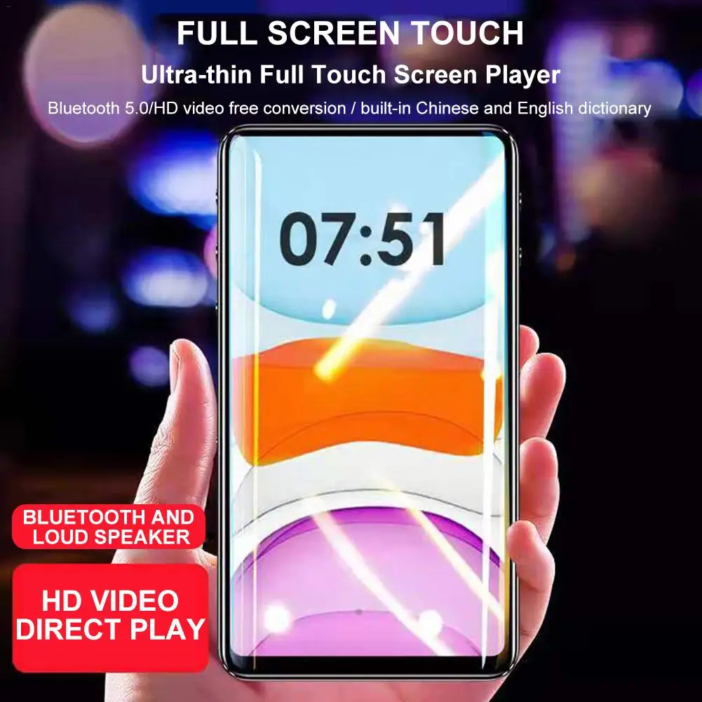 C-98 3,0 дюймов Bluetooth 5,0 MP4 MP5 плеер полный сенсорный экран портативный электронная книга ридер HiFi Loseless видео музыкальный плеер Walkman