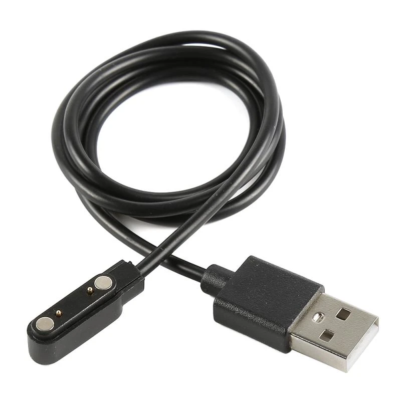 For Q12/S12/S2/Q15 Children's Watch Magnetic USB 2.0 Charging Data Cable Cord Power 2-pin Universal Smart Watch Charging Cable