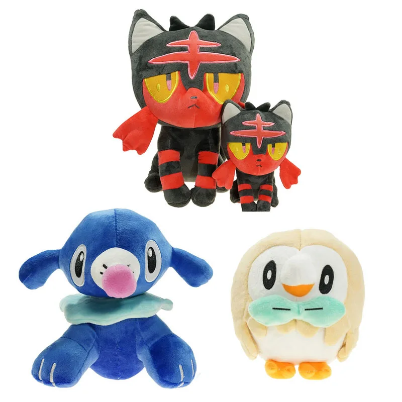 Litten Rowlet Popplio Кошка милый мягкий коготь машина для Gx Ex Мега плюшевые игрушки куклы