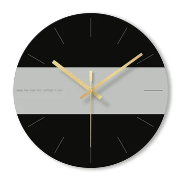 

Fashion Nordic Glass Wall Clock Living Room Mute Quartz Hanging Clock Art Simple Modern Design Home Decor kitchen clock W50