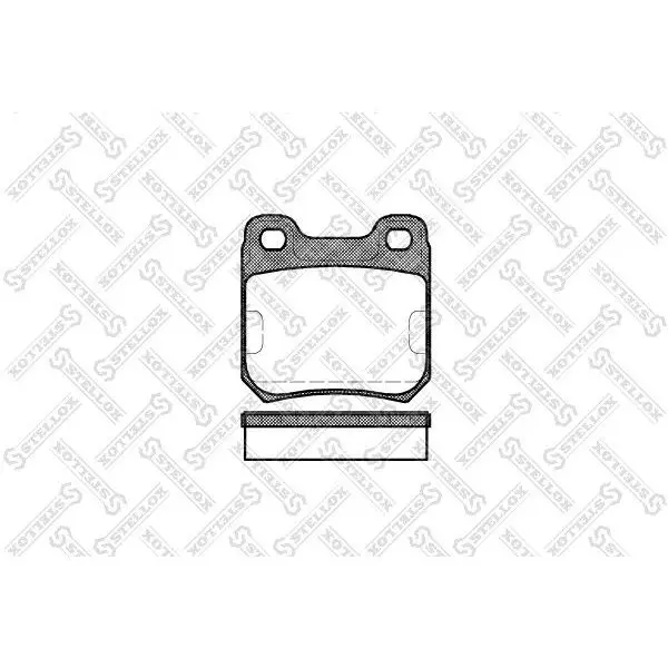 Колодки дисковые з.\ Opel Omega 1.8-2.0i/2.3D/TD 86-88 STELLOX 2