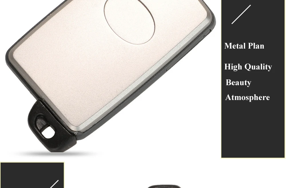 Keyforkess per Toyota Avalon Camry Highlander Corona Corolla Smart Card Chiave Auto Chiave A Distanza di Shell Fob 2/3/4 Pulsanti Nero/Bianco Caso - He4c31dd329cf41628f48b4c7d32d27afS