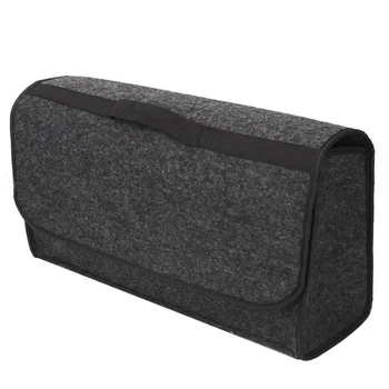 

Trunk Cargo Organizer Foldable Caddy Storage Collapse Bag Car Soft Felt Storage Box Trunk Bag Vehicle Tool Box Multi-Use Tools O
