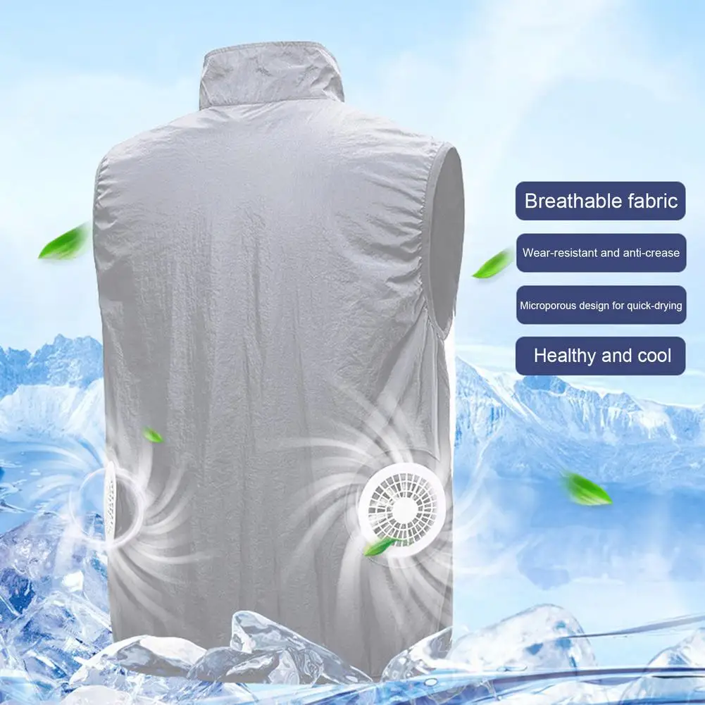 2 fãs unisex camisa com ar condicionado