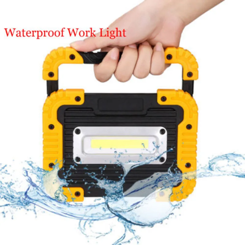 

Rechargeable Hand Held LED Cordless COB Work Light Flashlight Combination