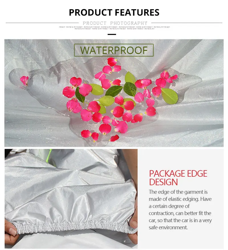 Car Cover Sedan SUV Tent Covers Sun Reflective Shade Rain Frost Snow Dust Waterproof Protection Anti UV Outdoor Car Accessories (5)