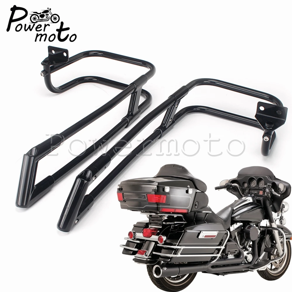 Motorcycle Rear Side Saddlebag Guards For Harley Touring Electra Glide