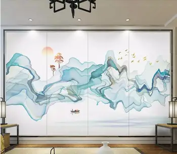 

CJSIR Customized Papel De Parede 3d Wallpaper Artistic Abstract Ink Landscape Background Wall Decorative Painting Wallpaper