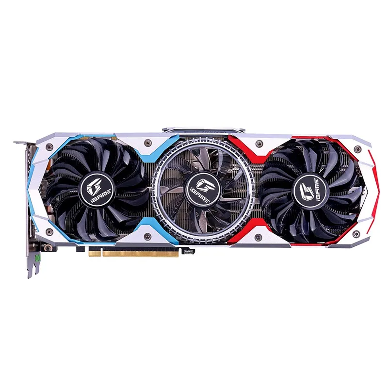 Цветная видеокарта GeForce RTX 2080 AD графические карты специальное OC GPU GDDR6 8G iGame видеокарта Nvidia с помощью одной кнопки разогнать RGB светодиодный светильник