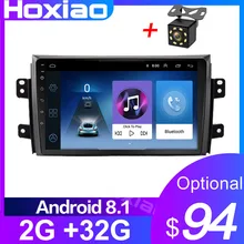 2 DIN Автомобильный Android Радио мультимедийный плеер для Suzuki SX4 2006-2013 четырехъядерный 9 "1024*600 Bluetooth 2 Din автомобильный DVD GPS навигация(China)