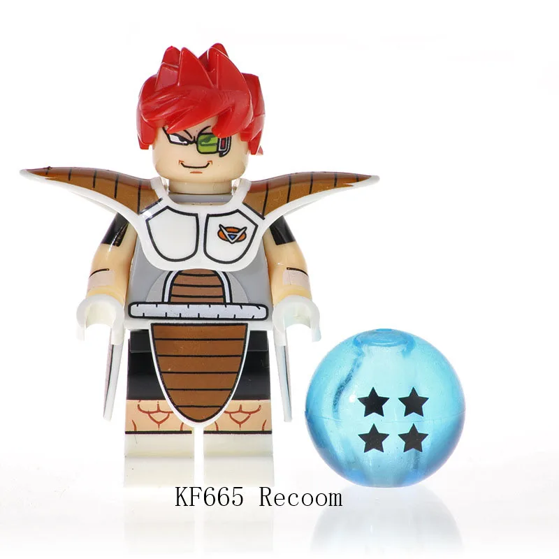 Одна продажа строительных блоков Dragon Ball Z Сон Гоку Вегета Recoom Raditz Krillin фигурки