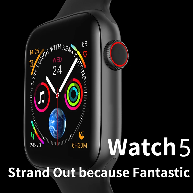 IWO 8 MAX Смарт-часы 44 мм heartrate FullTouch фитнес-трекер спортивные Смарт-часы Браслет замена для Android Pk W34 Iwo8 F10