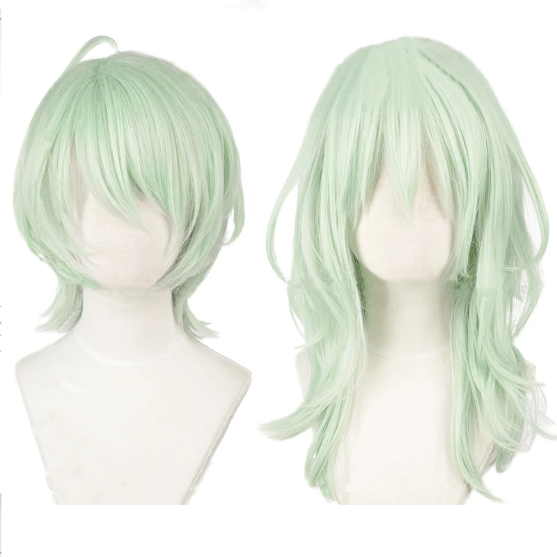 

Fire Emblem ThreeHouses Byleth Beleth Light Green Wig Cosplay Anime Wigs Heat Resistant Synthetic Hair Party Wigs + Free Wig Cap