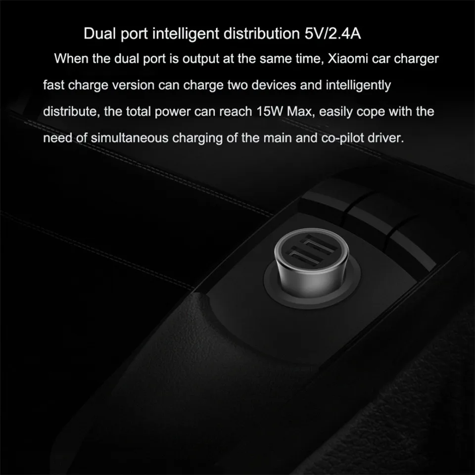 Автомобильное зарядное устройство xiaomi, 18 Вт, быстрая зарядка, двойной USB, быстрая зарядка, 5 В/2,4 А, 9 В/2 А, для xiaomi 6, красный, mi note 7, 8, pro, note 5, 6, mi 9