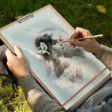 A3 доска для рисования портативная художественная Студенческая деревянная эскизная доска 8K 45x60 см для внутренней наружная Живопись Рисунок