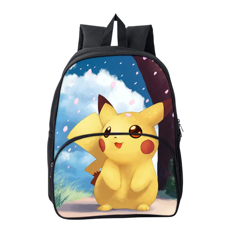 Рюкзак Mochila Pokemon Sac A Dos аниме 3D печать Прекрасный Пикачу холст рюкзак школьные сумки для студентов Bookbag Рюкзак