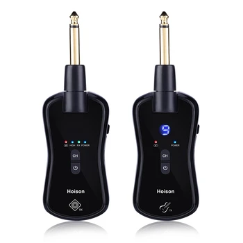 

Wireless Guitar System Guitar Pickup Built-In Rechargeable Battery 30M Transmission Range Electric Guitars Transmitter Receiver