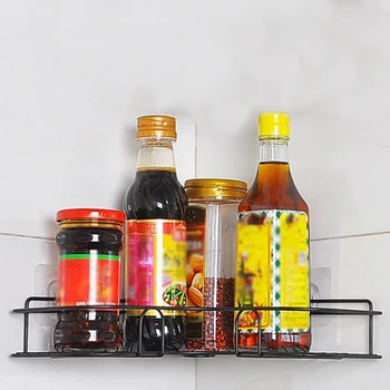 

Storage Shelf Wrought Iron Storage Rack Kitchen Corner Frame Tripod Sanitary Ware Corner Frame Bathroom Bathroom Utensils to Pun