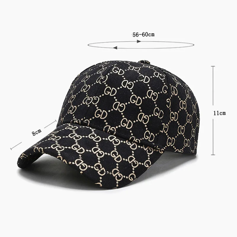 New Brand GD Baseball Cap Outdoor Casual Women Men Visor Hat Sports Snapback Caps Adjustable Bones Unisex Hip Hop Dad Hats DP014
