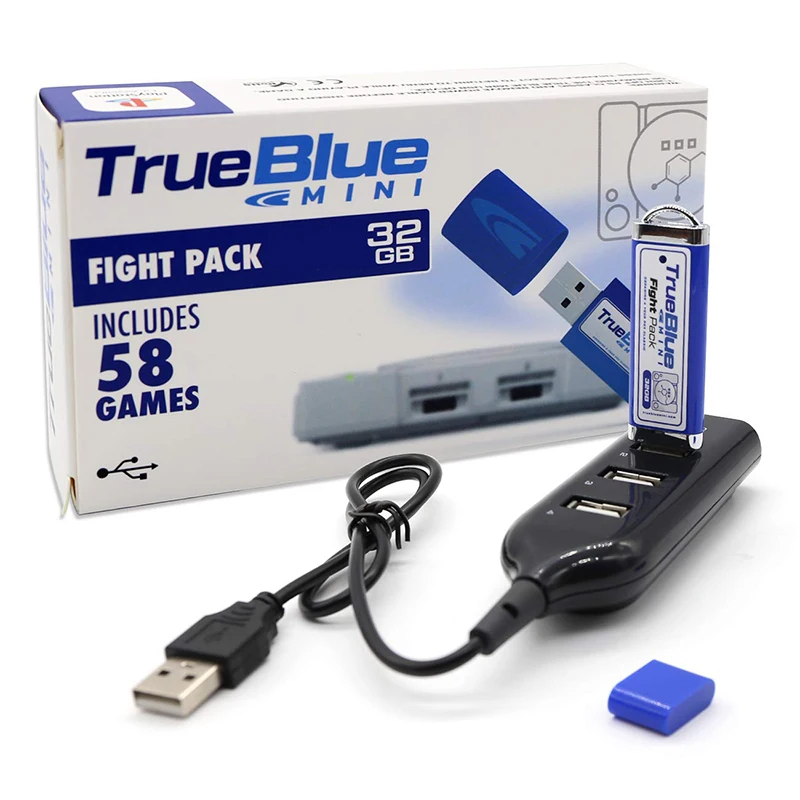 True Blue Mini Fight Pack для playstation Classic 2-players 58/101 игры Fight Pack для playstation аксессуары