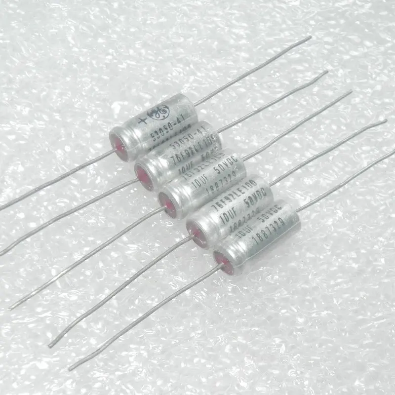 Оригинальный новый 100% 50v10uf 10MFD 50VDC катод с красной головкой медный ножной
