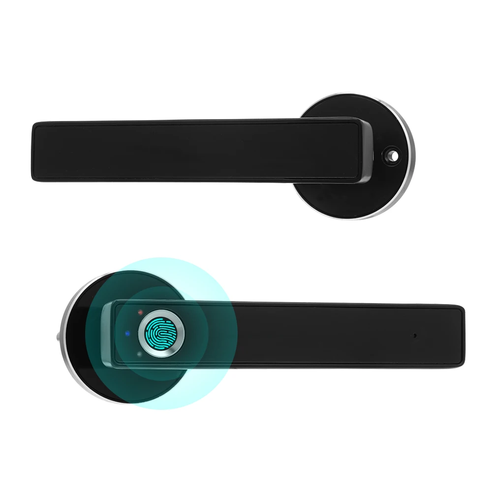 Keyless USB Перезаряжаемый дверной замок, отпечаток пальца, умный замок, быстрая разблокировка, цинковый сплав, металлический развивающий чип